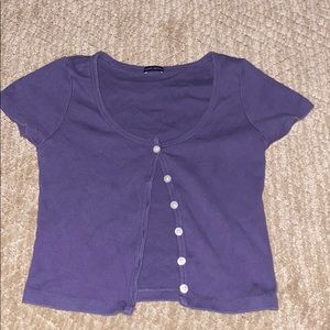 Purple crop top